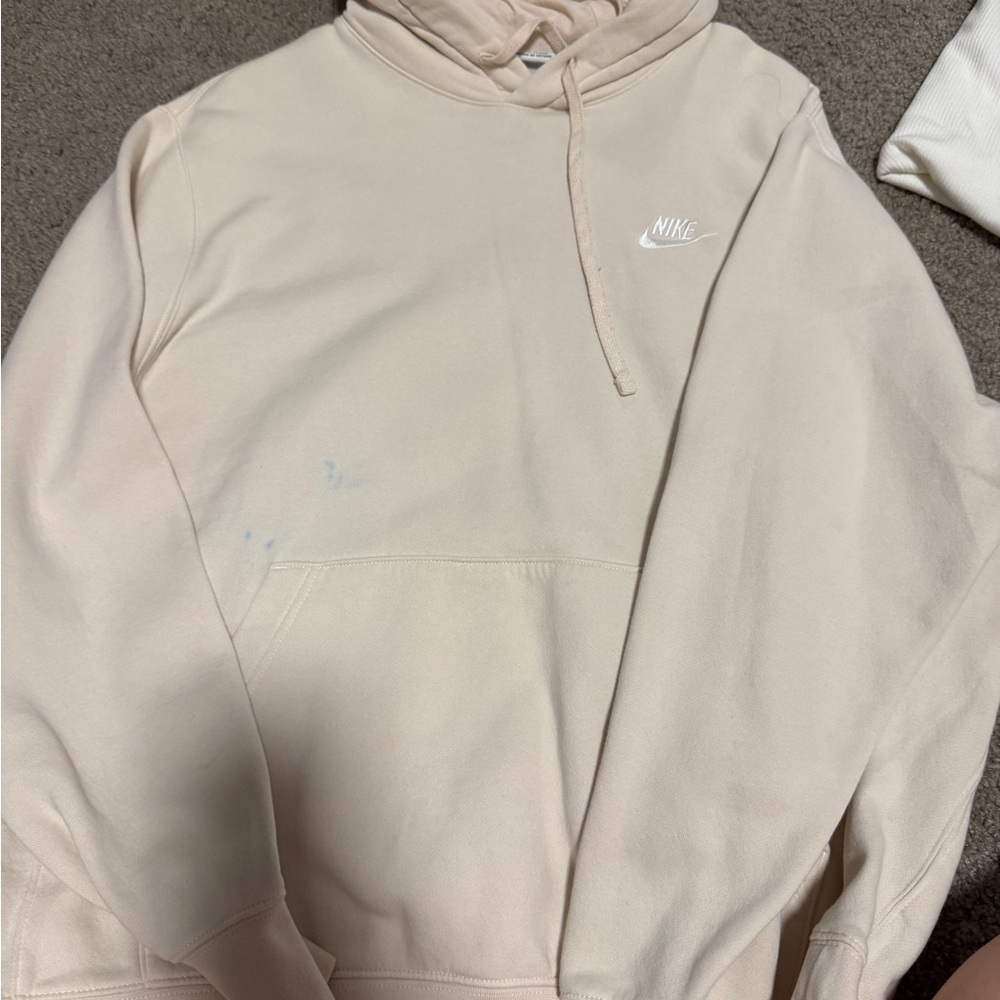 Nike Cream/pink Hoodie